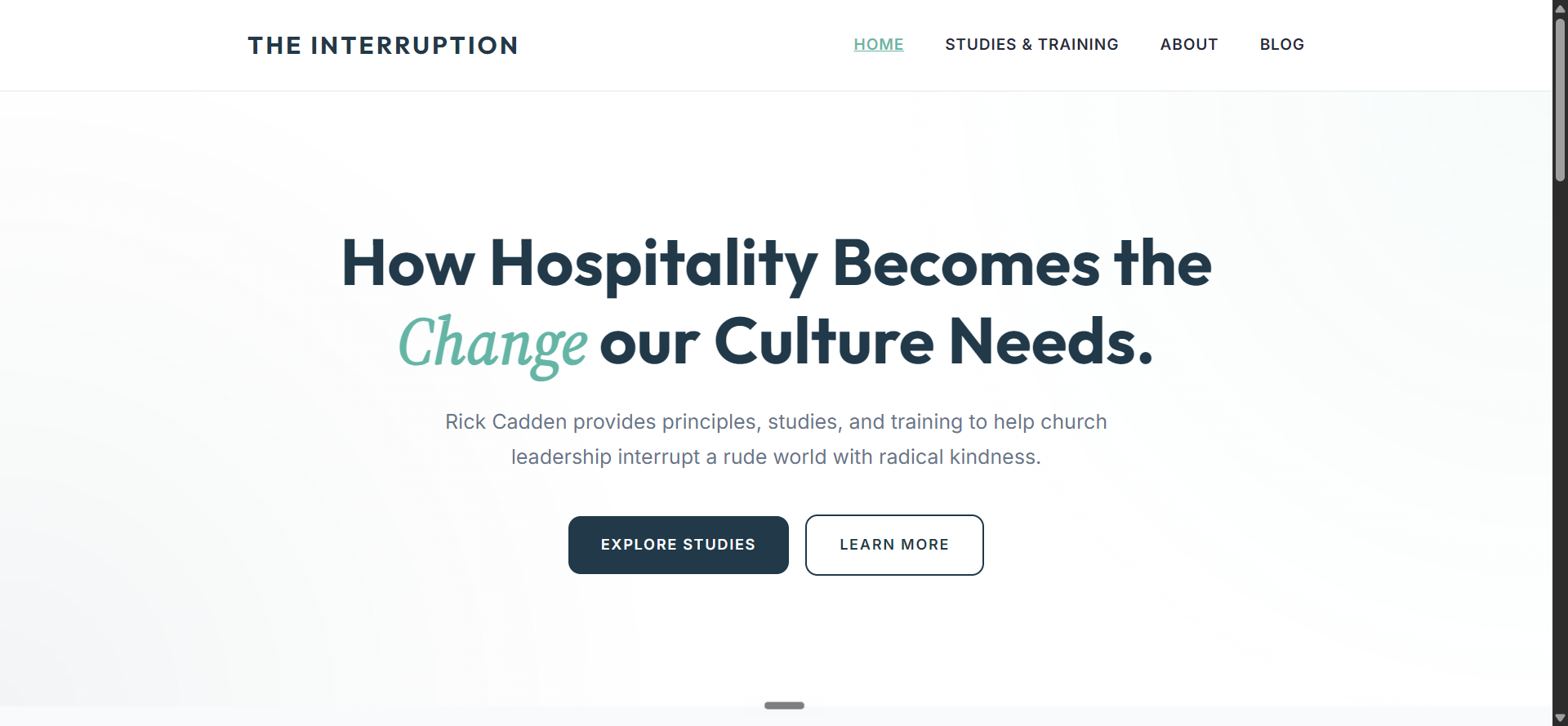 The Interruption — Hospitality principles for church leaders